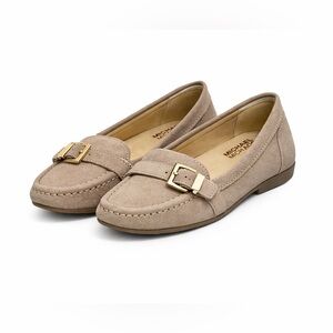 Michael Kors Women’s Rory ME14E Suede Grey Moccasin Loafers Flats Size 7.5​​​​​​
